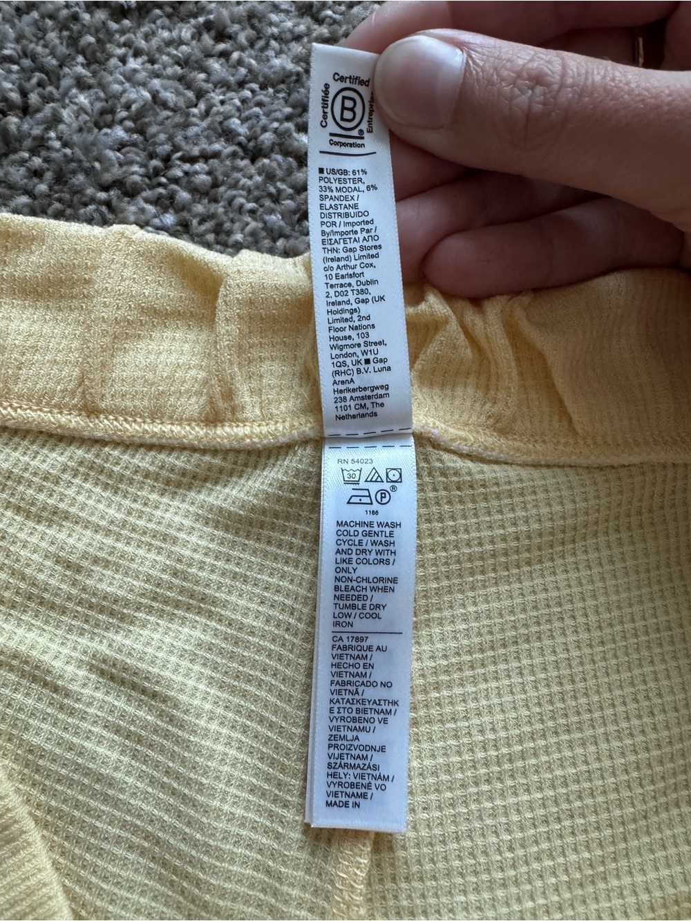 Athleta Wind Down Sleep Cami Short Set S Yellow - Picture 8 of 9